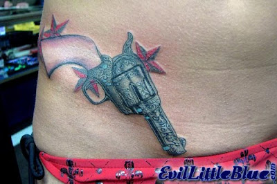 Gun Hip Tattoo Design Picture Gallery - Gun Hip Tattoo Ideas