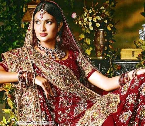 Indian wedding dresses vary from one state to another in Rajasthan and