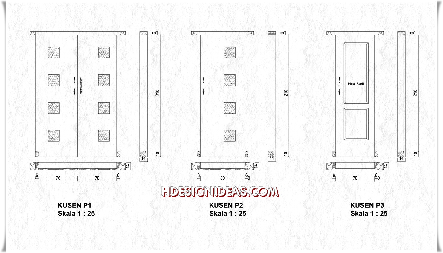 Denah Rumah  Minimalis Pintu  2 pintu  rumah  minimalis 2 