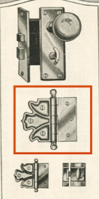 Sears Modern Homes catalog 1920 showing hinge