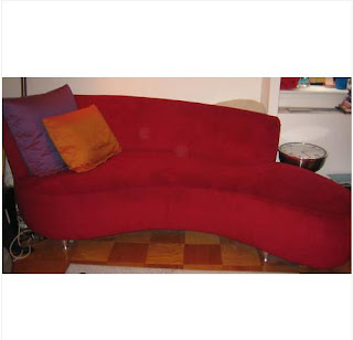 Modern Furniture - Red modern designer couch