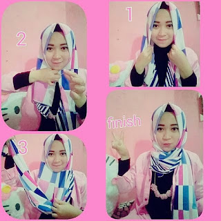 tutorial hijab simple