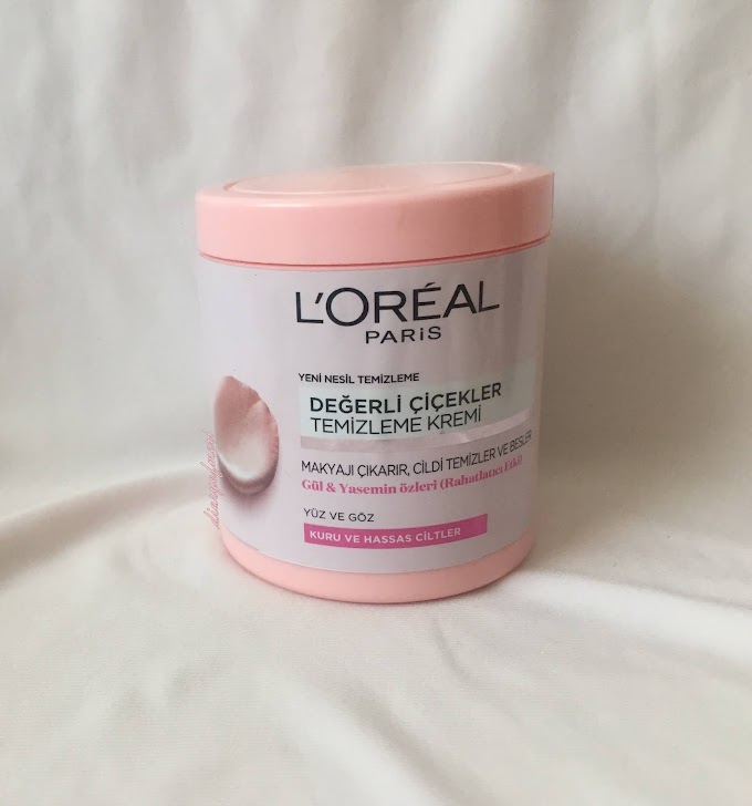 LOREAL DEĞERLİ ÇİÇEKLER TEMİZLEME KREMİ İNCELEME KREMİ