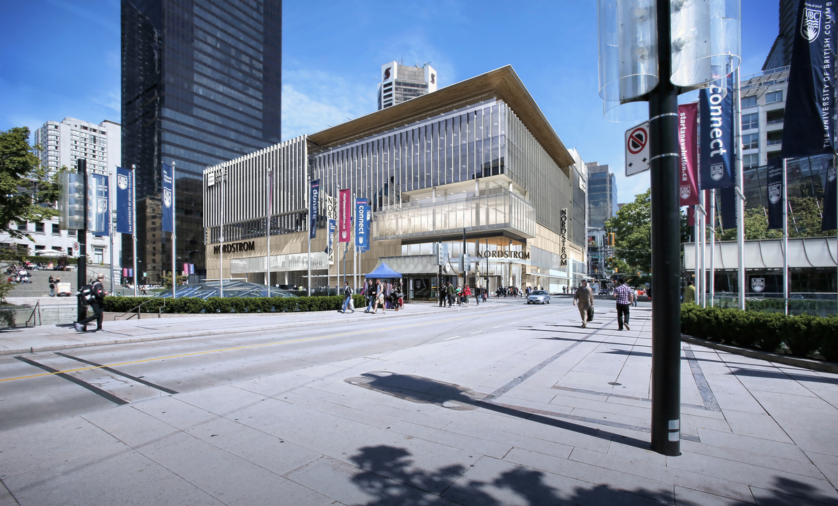 Nordstrom Pacific Centre, from Robson Street near Hornby Street: James ...