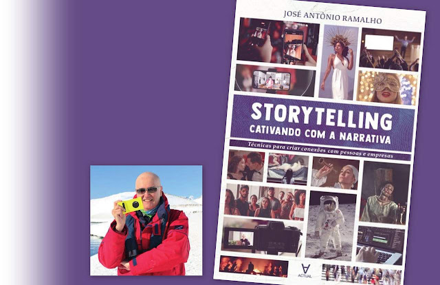 Autor José Antônio Ramalho e capa do livro "Storytelling: Cativando com a Narrativa".