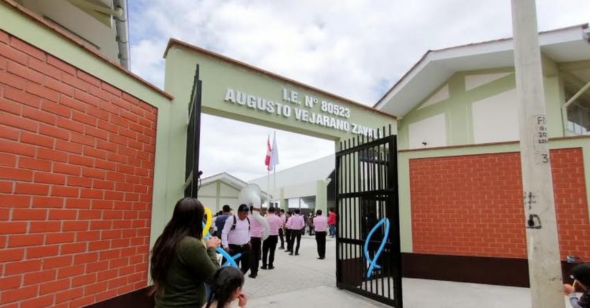 Inauguran moderna infraestructura del Colegio N° 80523 «Augusto Heli Vejarano Zavala - AHVZ» en Santiago de Chuco
