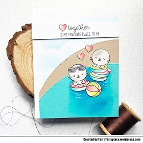 Sunny Studio Stamps: Sealiously Sweet Customer Card by Teri Anderson