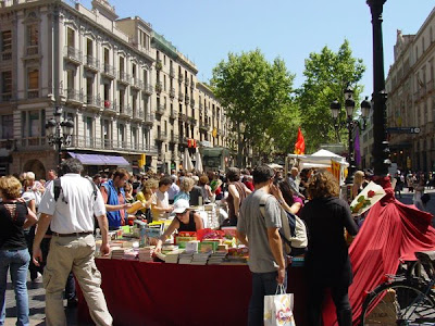 Book Stalls on Las Ramblas