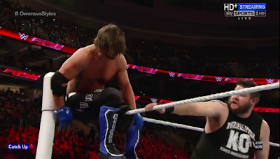 AJ Styles vs Kevin Owens RAW interrupts Chris Jericho 21032016 