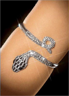 Rhinestone Snake Armband