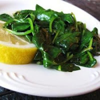 Buttery Lemon Spinach Recipe | Healthy Vegetable Recipe Buttery Lemon Spinach