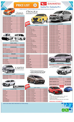 Price List Daihatsu Solo 2022