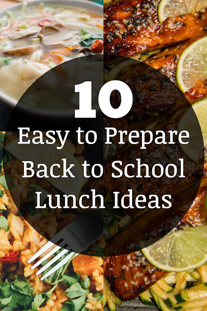 10 Easy to Prepare Back to School lunch ideas