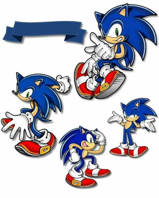 Sonic Free Printable Cake Toppers.