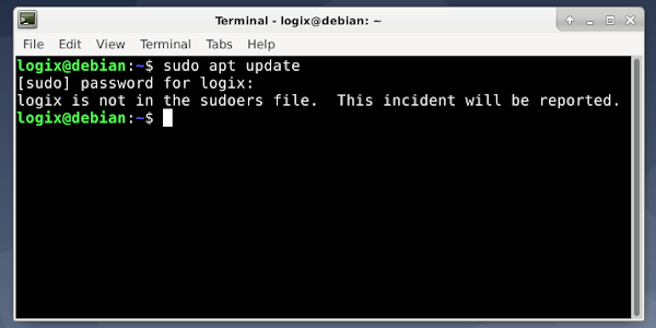 Fix `Username Is Not In The Sudoers File.  This Incident Will Be Reported` On Debian