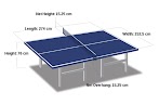 Gambar Dan Ukuran Tenis Meja