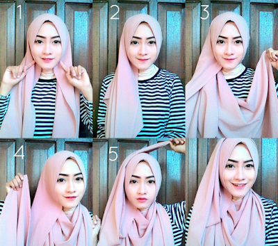 20+ Tutorial Hijab Pashmina Pesta Simple dan Modern