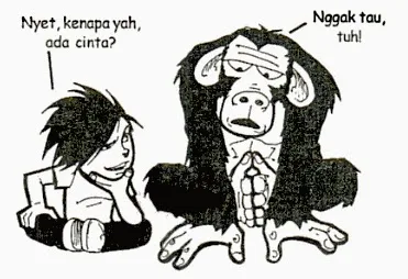 Ilustrasi Gambar Cinta Modal Dusta itu Cinta Monyet