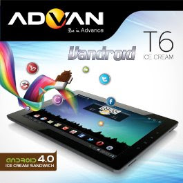 Advan Vandroid T6 Harga Spesifikasi 2012