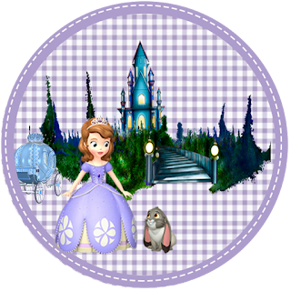 Sofia the First, Toppers or Free Printable Candy Bar Labels.