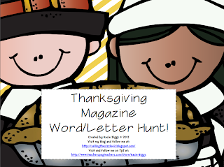 http://www.teacherspayteachers.com/Product/Thanksgiving-Magazine-Hunt-988740