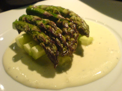 Z'en, asparagus bleu cheese