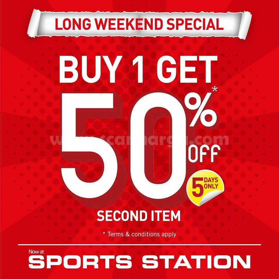 Sports Station Promo Buy 1 Get 50% Off [Long Weekend Special]