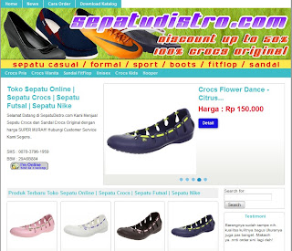 www sepatudistro com pusat belanja sepatu  dan sandal  crocs  
