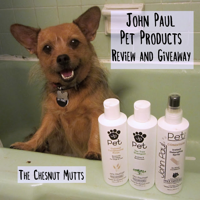 John Paul Pet Products Review and Giveaway The Chesnut Mutts