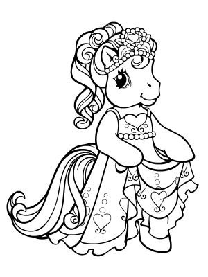 Pony Coloring Pages on My Little Pony Princess Coloring Page