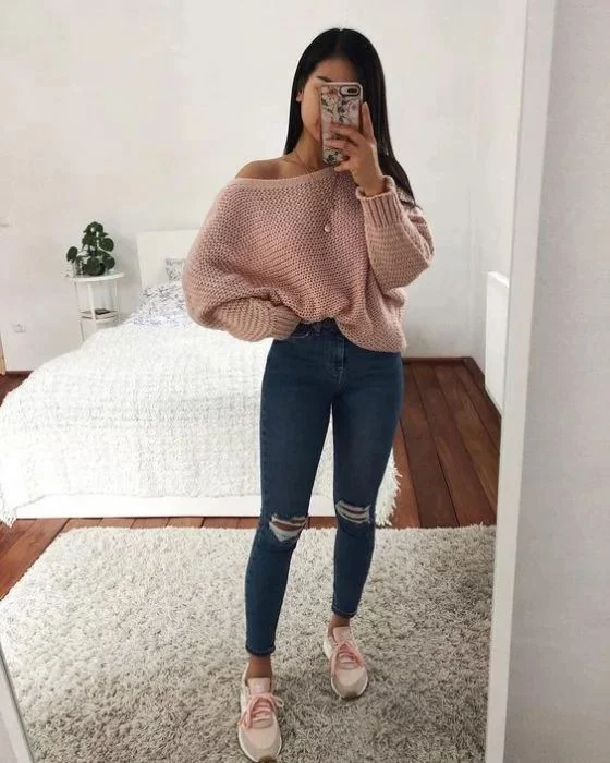 Look casual con skinny jeans