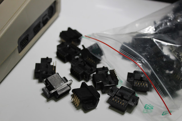 Commodore 64 Joystick Ports 9 Pin Plastic