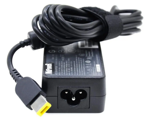 Cargador Lenovo 20v - 3.25a. Punta cuadrada