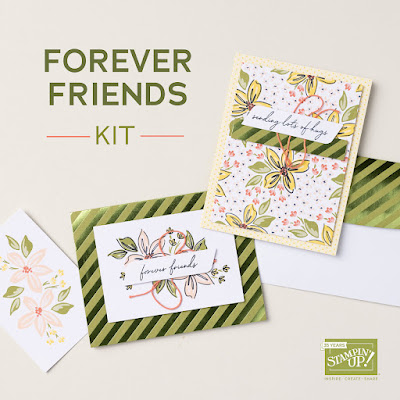 Complete card making in a box using the Forever Friends Kit from Stampin' Up!