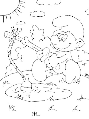 Desenhos para Colorir dos Smurfs – Imagens para Imprimir