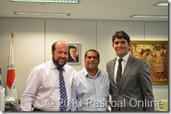 Secretário de Saúde Alexandre Silveira - Prefeito Reginaldo e  Sec. de Trabalho e Des. Social, deputado estadual Cássio Soares