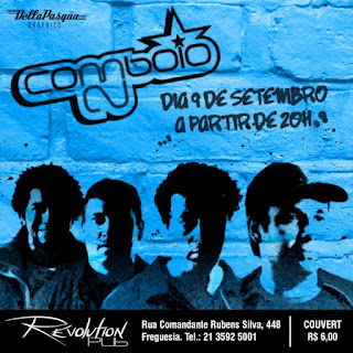 Cartaz do show da Comboio 23 no Revolution Pub, dia 9/9