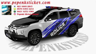 Sticker mobil pajero indonesia