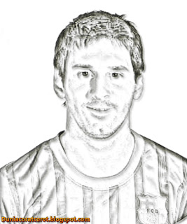 Download Foto Sketsa Lionel Messi