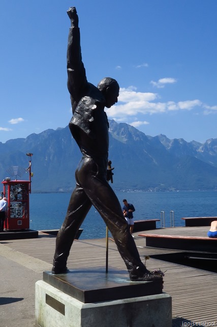 Freddie Mercury Memorial Statue. Montreux