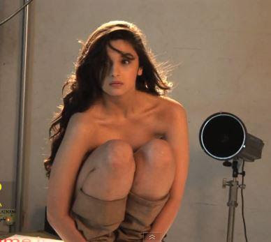 Alia bhatt stripped posing for calendar.