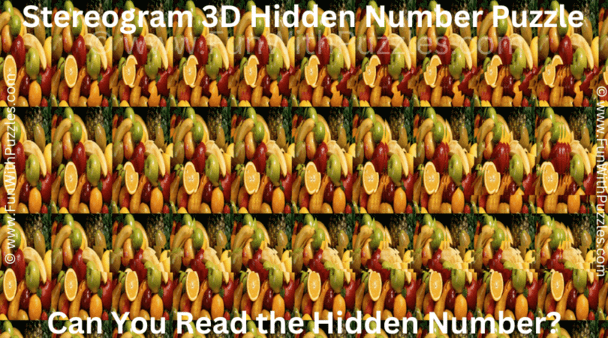 1. Stereogram Puzzle: Can You Read the Hidden Number?