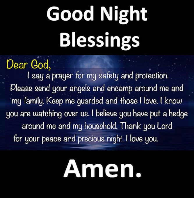 Short Good Night Prayer for Protection