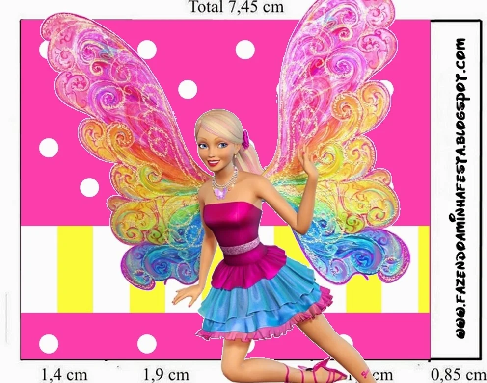 Barbie Fairytopia Free Printable Labels.