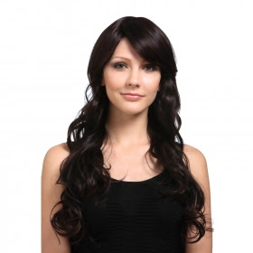 Capless Extra Long Synthetic Brown Curly Hair