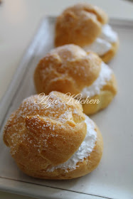 Azie Kitchen: Cream Puff with Fresh Cream Choux Pastry