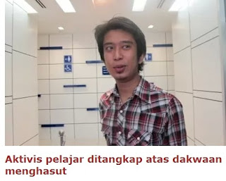 Aktivis pelajar Adam Adli ditangkap atas dakwaan menghasut