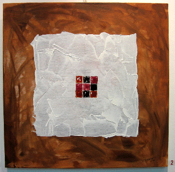 Pintura: Nove pequenos quadrados