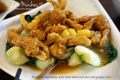 Shanghai vegetables with fried beancurd skin and gingko nuts - Mellben Signature Seafood Restaurant at Tanjong Pagar Plaza - Paulin's Munchies