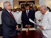 Dinesh Gunawardena sworn in as new Prime Minister.